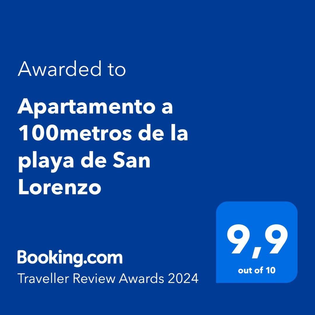 Apartamento A 100Metros De La Playa De San Lorenzo 기욘 외부 사진